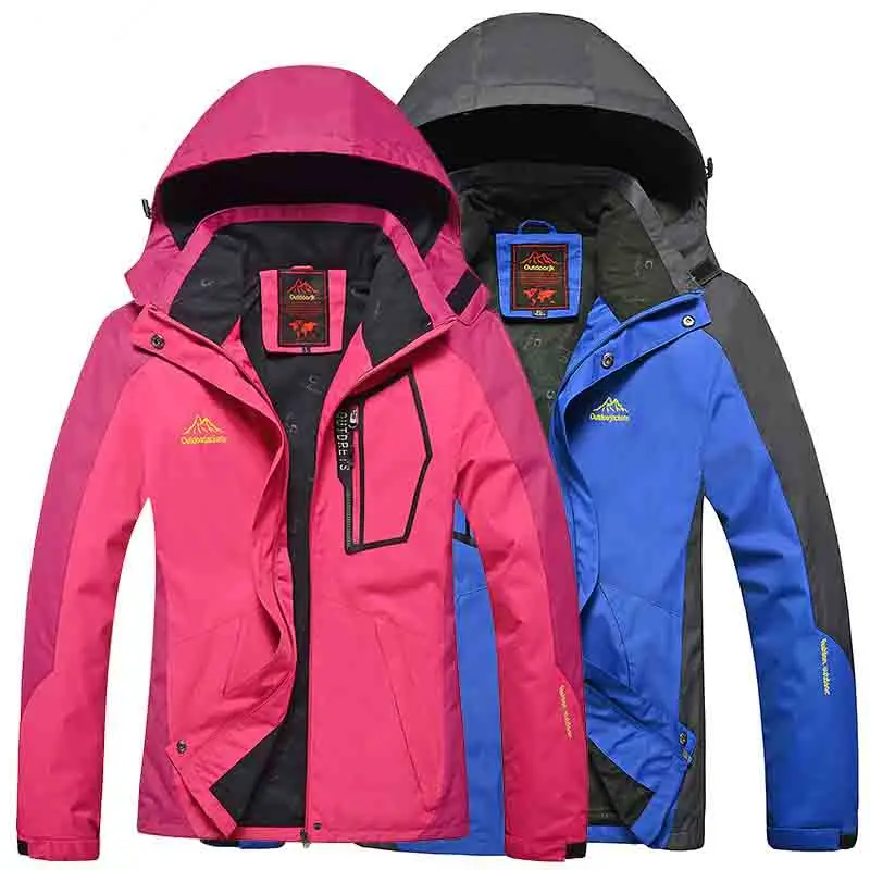 Outdoor men women Waterproof windproof Single piece Couple Mountain