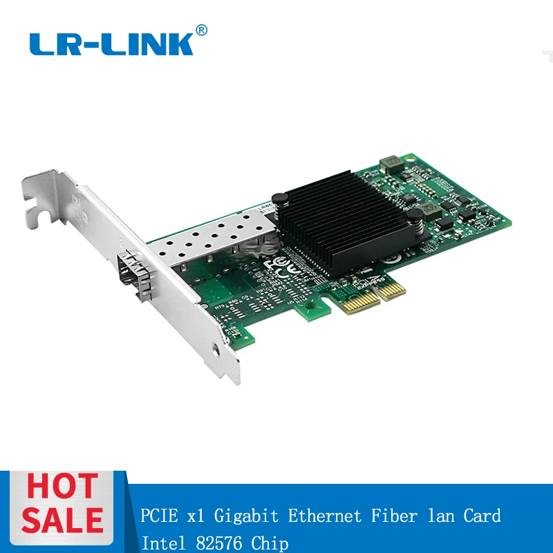 LR-LINK 926260f-sfp PCI-Express 1000 Мбит/с Gigabit Ethernet Сетевая карта волоконно-оптический сетевой адаптер для настольных ПК Intel 82576 Nic