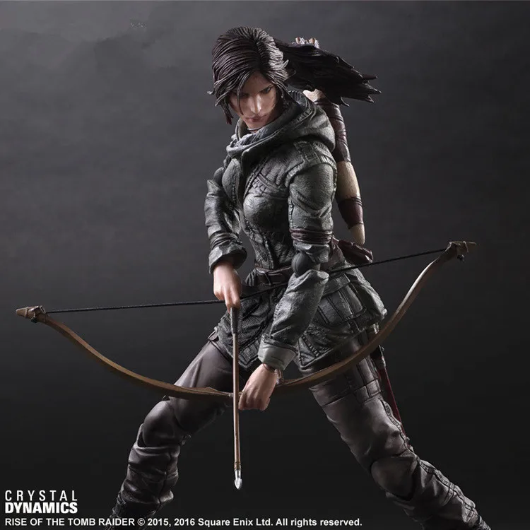 Экшн-фигурка The Tomb Raider Lara Croft Play Arts Kai Toys 270 мм аниме-игрушки Rise of The Tomb Raider Playarts Lara