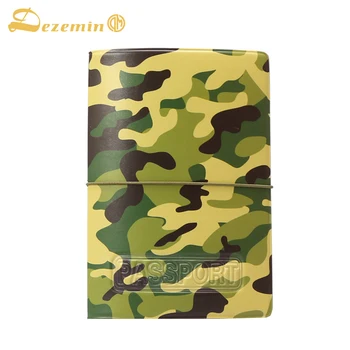 

DEZEMIN Men Camo Passport Case Protector Travel Accessories Card Holder