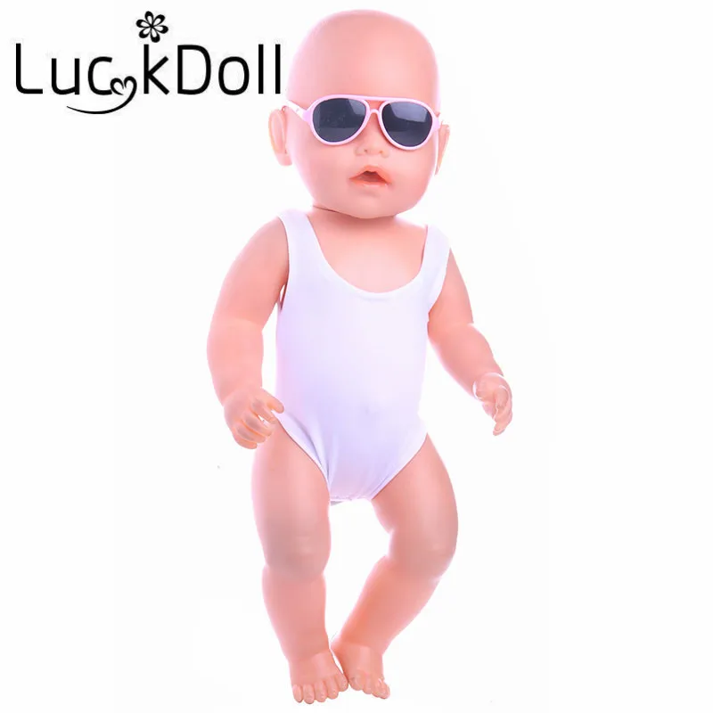 LUCKDOLL эллиптической формы солнцезащитные очки подходят 18 дюймов Американский 43 см детская кукла одежда аксессуары, игрушки для девочек, поколение, подарок на день рождения