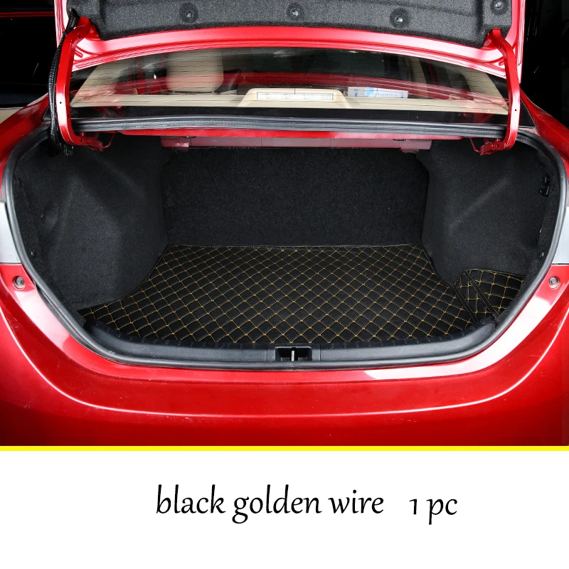 

Lsrtw2017 Leather Car Trunk Mat Cargo Liner for Toyota Corolla 2013 2014 2015 2016 2017 2018 E170 Rug Carpet Accessories