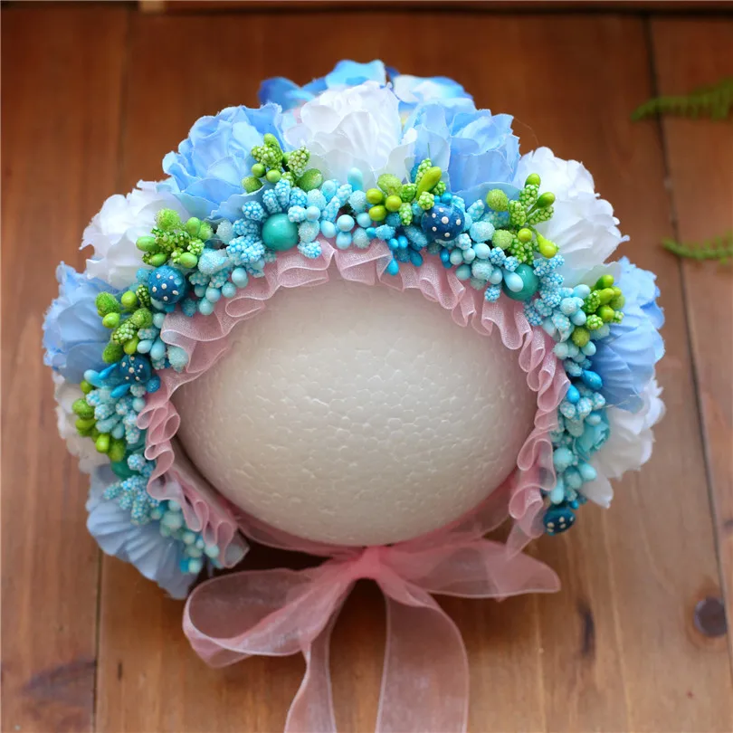 Шляпка с цветком цветочный подарок для девочки Весенняя цветная детская шапочка реквизит для фото новорожденных