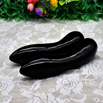 

Ronny Zhu Wenwu Huge Black Obsidian Massager Yoni Massage Wand 7 inch Magic Pleasure Sticks for Women Kegel Exercise Health Care