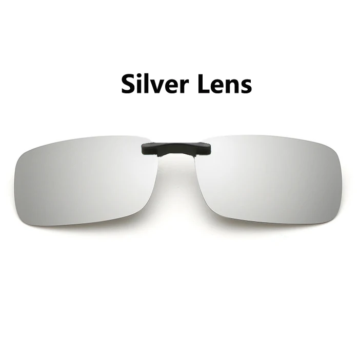 Мужские солнцезащитные очки, поляризационные, uv400, высокое качество, женские, Ретро стиль, на застежке, очки для вождения, солнцезащитные очки, клипсы для очков, оригинальная брендовая коробка - Цвет линз: Silver Lens