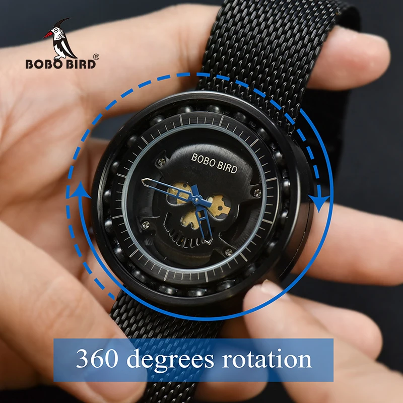 BOBO BIRD Stainless steel Watches Men Bearing Women Clock Ladies Quality Chinese Products Metal box Drop ship relogio masculino
