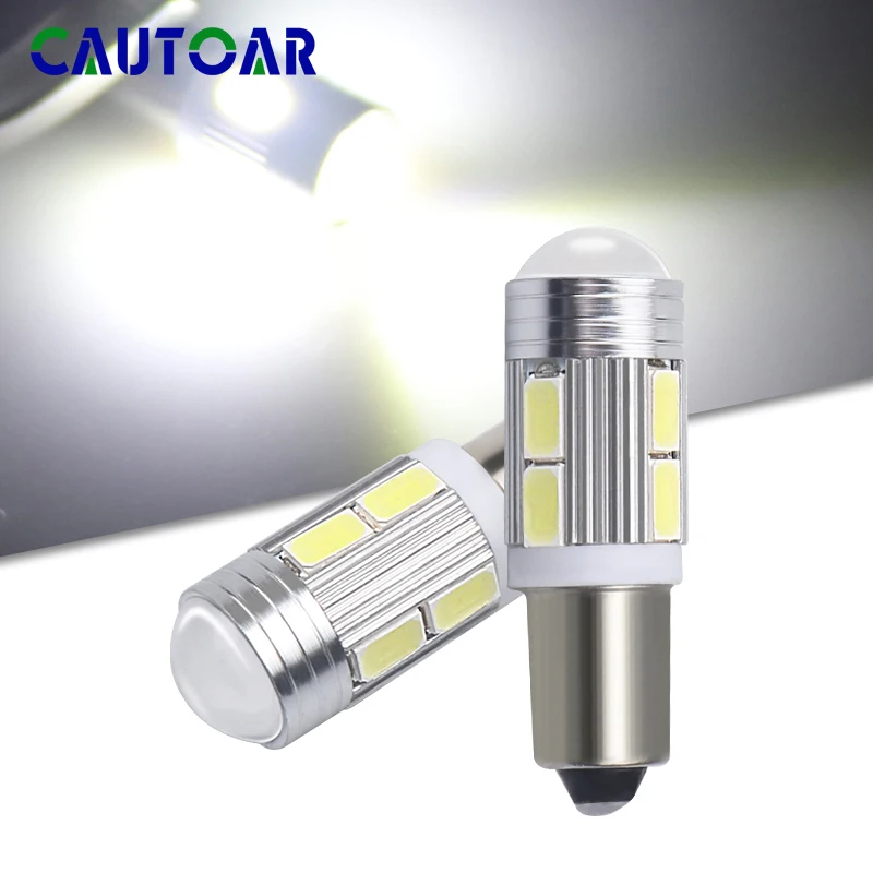 1 шт. BA9S 10 SMD 5630 Светодиодный Canbus лампы ошибок t4w h6w Автомобильный светодиодный интерьер лампы светильник, футболка с принтом "автомобиль" светильник источник света парковка дневные ходовые огни 12V белый 6000K