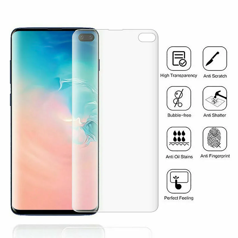 Прозрачная мягкая Гидрогелевая пленка для экрана из ТПУ Samsung S10 Plus Lite новое