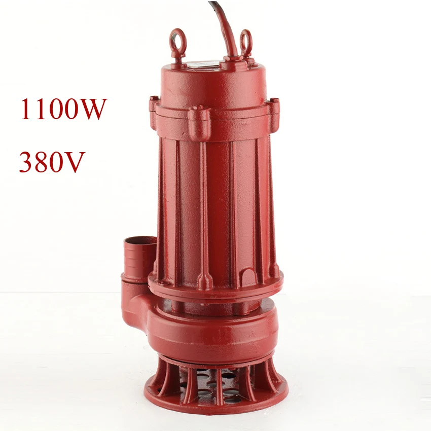 1100W 380V 220 v380v насос для сточных вод домашняя ферма небольшой насос для орошения - Цвет: 1100W 380V