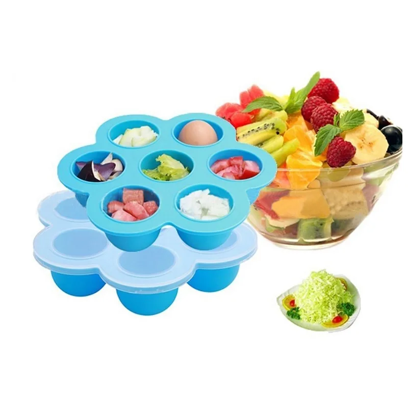 

Silicone Egg Bites Molds, Baby Food Freezer Containers Trays and Ice Cube Trays with Silicone Lids for Instant Pot Accessories