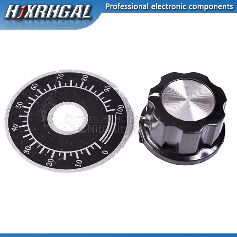 

10 sets A03 dial knob + MF-A03 bakelite knob with scale plate sheet scale digital potentiometer hjxrhgal