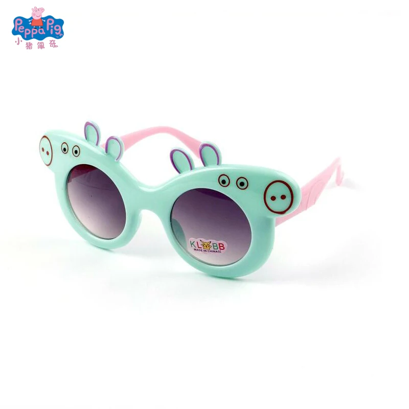 Peppa pig солнцезащитные очки детские анти-УФ солнцезащитные очки мультфильм солнцезащитные очки От 3 до 8 лет Подарочная игрушка - Цвет: 1