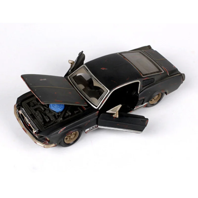 Детские игрушки Maisto 1:24, старая версия 1967, Mustang GT, черные спортивные машины, 1/24 сплав, литая под давлением модель автомобиля, игрушки для коллекции