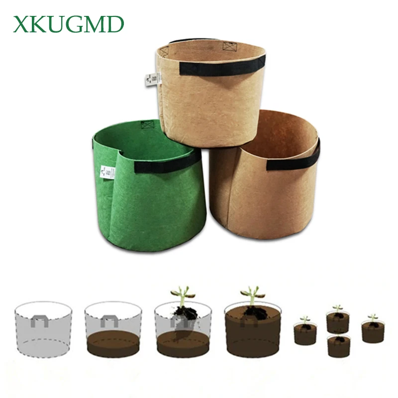 

Outdoor Indoor 5/7/10 Gallon Planting Bags Cultivation Garden Pots Planters Vegetable Planting Bags Farm Home Garden Supplies