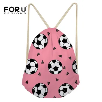 

FORUDESIGNS Women Drawstring Bag 3D Balls Printing Small Drawstring Backpack Gym Sack Beach Bags String Bags for Ladies 2018