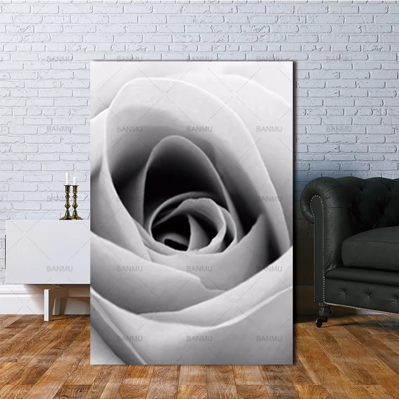 

Wall Pictures Canvas Painting Print Art Decoration Living Room Pictures Scandinavian Abstract Flower in Blossom Nordi No Frame