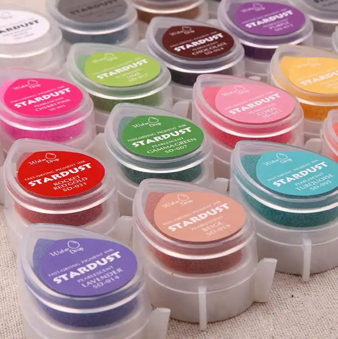 aliexpresscom buy 5pcs tear drop ink pad stamp diy craft inkpad home decor acid free inkpads scrapbook ink pads wedding fingerprint school r539 from
