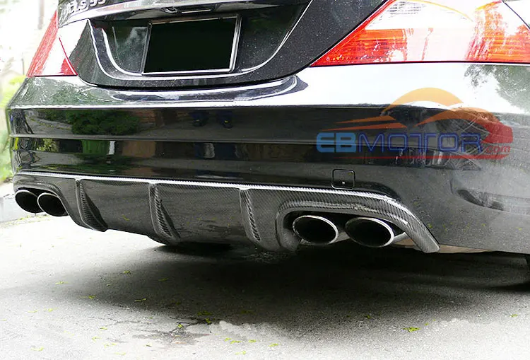 FRP Rear Add-on Bumper Diffuser for Mercedes Benz W219 CLS AMG CLS55 CLS63 2006-2010  M086F