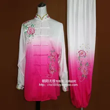 Customize Chinese Tai chi clothing Martial arts suit taiji sword performance clothes wushu uniform women men girl kids boy child