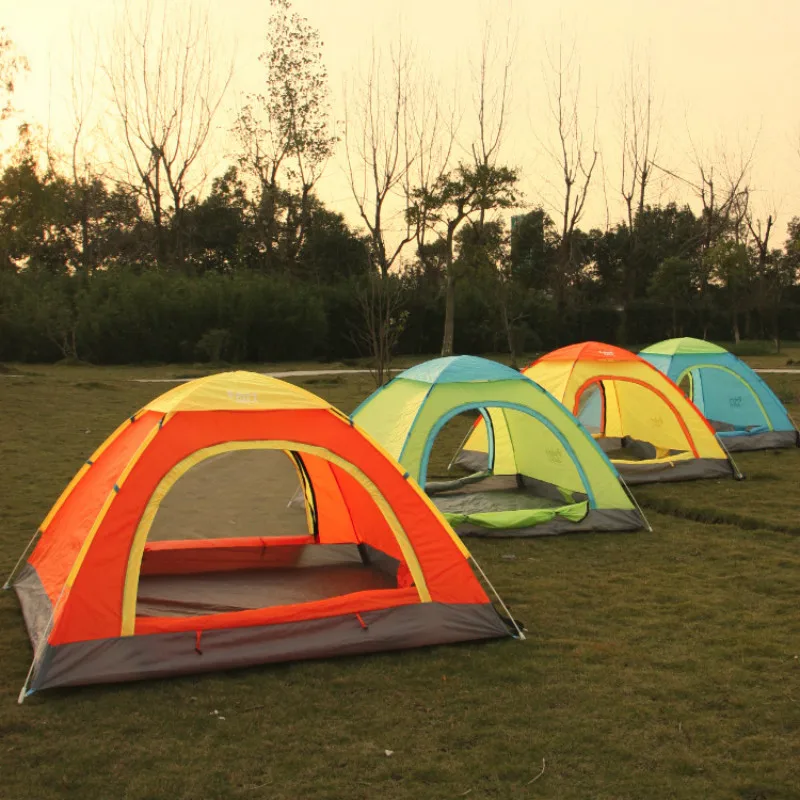 

2 Seconds Speed Open Tent Outdoor Tent 4 - 3 Full Automatic Tent Family Multiplayer Folding Camping Fishing Tent