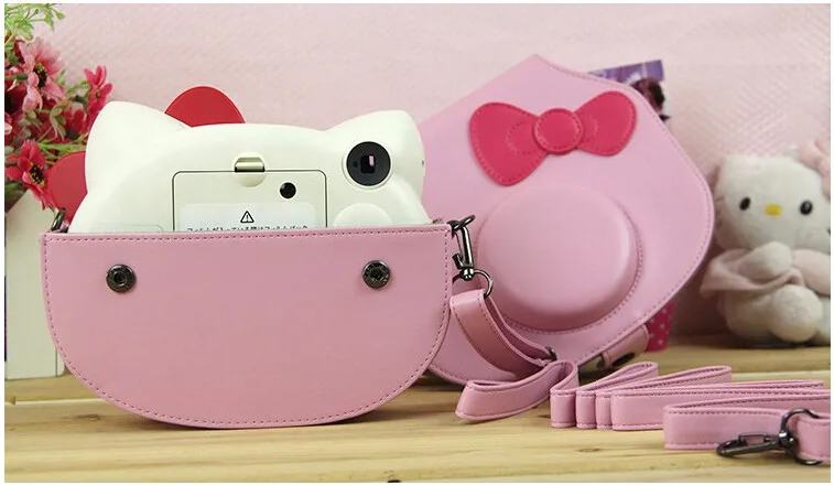 FUJIFILM мгновенная камера из искусственной кожи чехол сумка для Polaroid Instax Mini hello kitty плечевой ремень модный защитный чехол Крышка