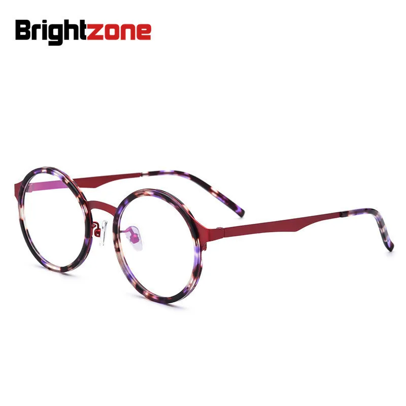 Brightzone винтажные круглые ультралегкие очки с защитой от синего света, ацетатные очки, оправа, простые очки, компьютерные очки