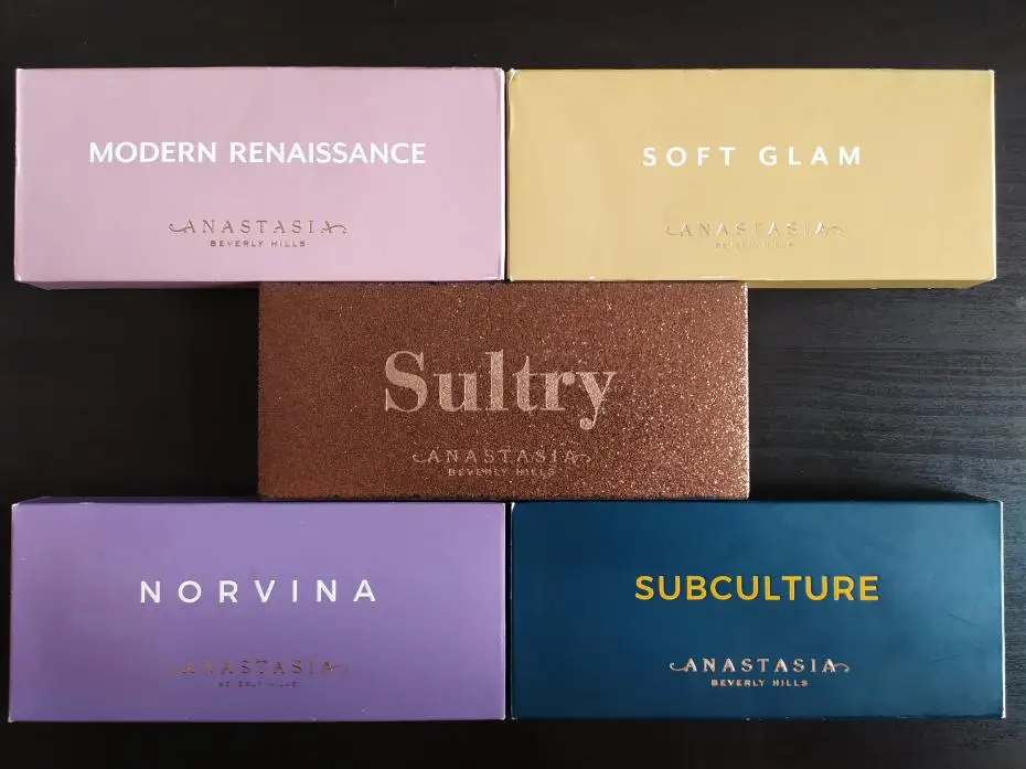 

2019 Anastasia Beverlying Hills Anastasia Makeup Powder Highlighter Palette Face Powder Eyebrow Cream Eyeshadow Palette - Modern