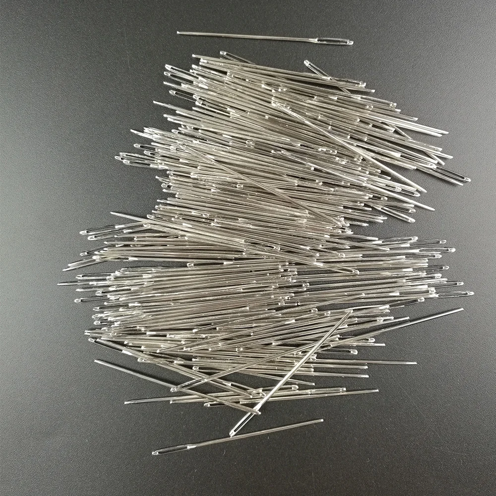 

50PCS Metal Embroidery Tapestry Needles Large Eye Pullthrough Bees Darning Needles for Threading Darning Sewing Crafts Tools