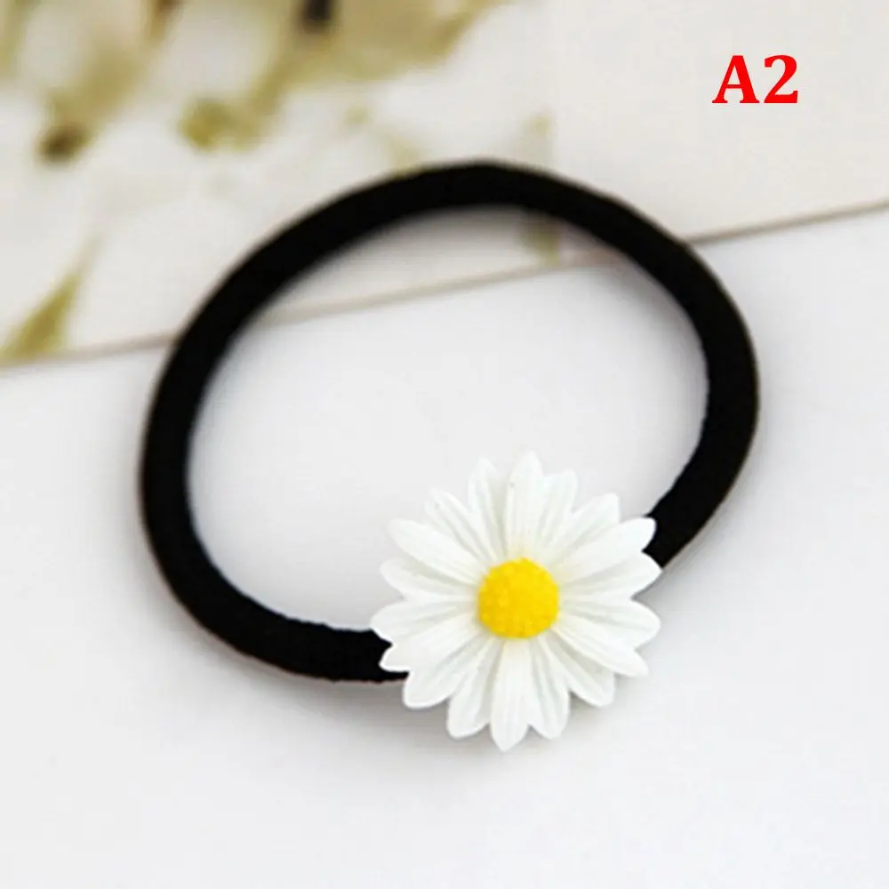 headbands for women 2Pcs Rope Bands HairPins Ponytail Cute Daisy Flower Hair Clip Fashion Elastic Hair Ring Woman Girls Kids Holder Hair Accessories flower hair clips Hair Accessories