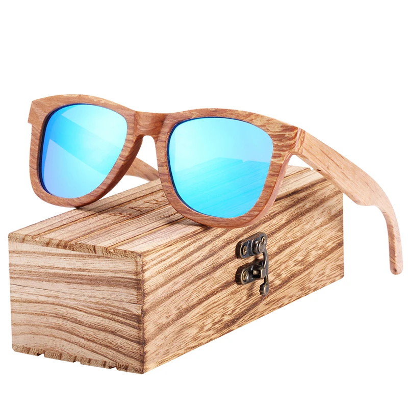 BARCUR Natural Wooden Sunglasses For Men Polarized BC8215