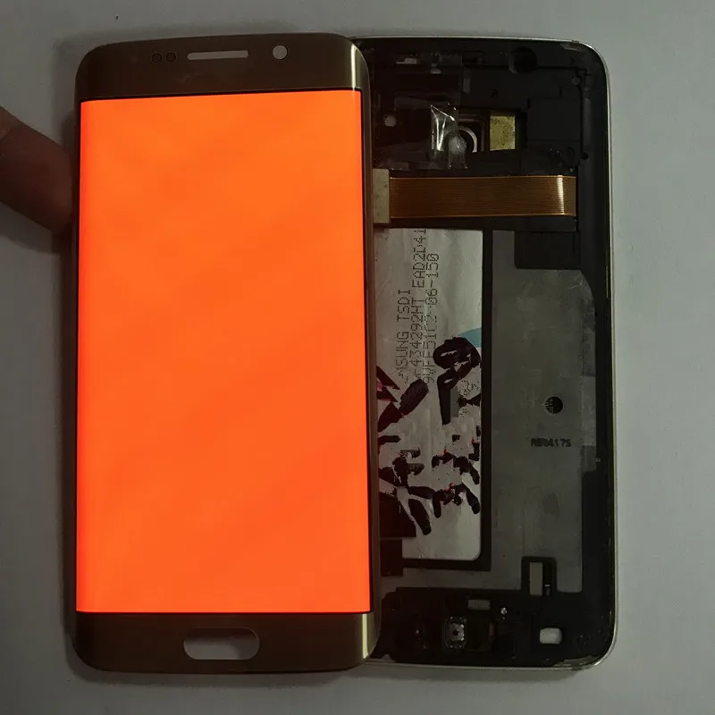 Оригинальный экран Burn Shadow для Samsung S6 edge G925F ЖК дисплей S6edge с рамкой сенсорный