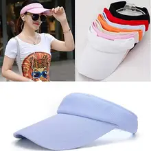 Женская Регулируемая Солнцезащитная шляпа простой спортивный Бюстгалтер с сеткой Козырек Кепка теннис Гольф пляжная шляпа
