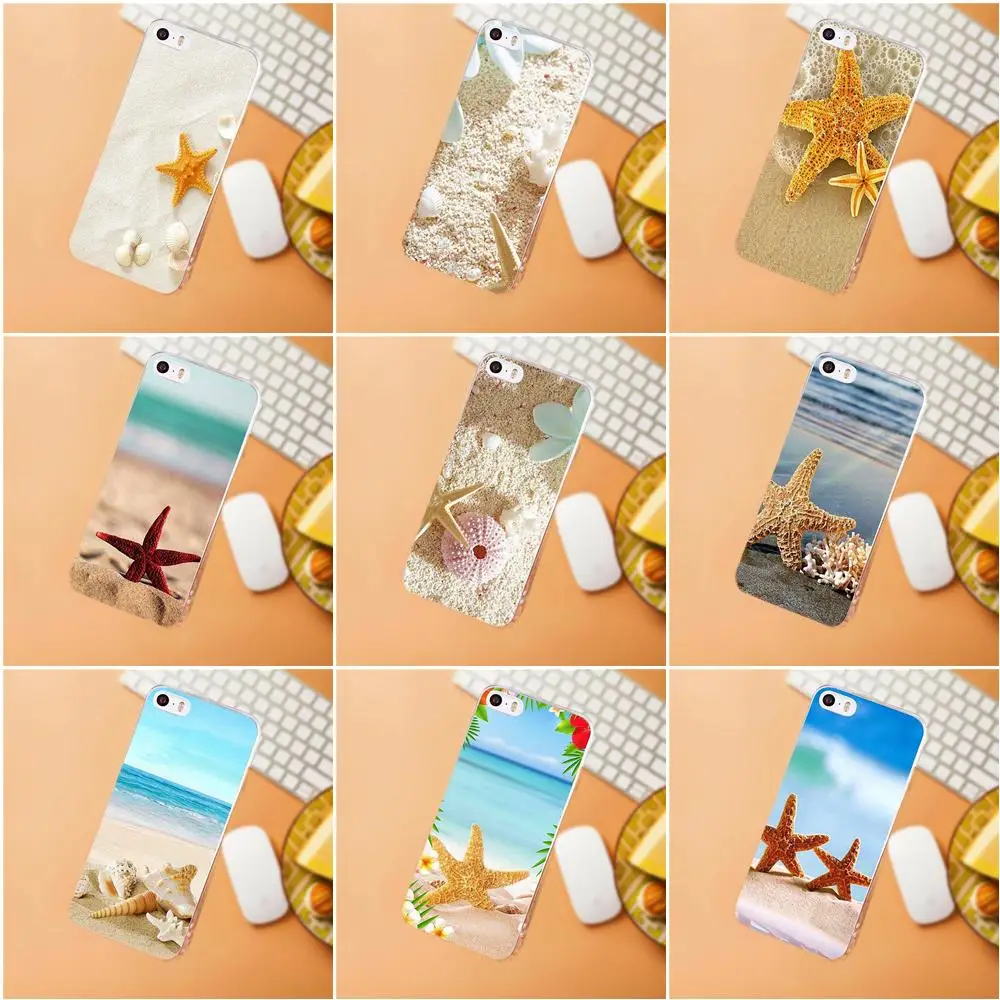 

Maerknon TPU Covers Capa Beach Starfish For iPhone X 4 4S 5 5C SE 6 6S 7 8 Plus HTC Desire 628 630 816 820 One A9 M7 M8 M9 M10