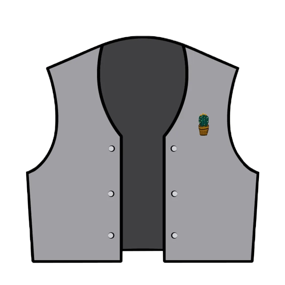 Green Cactus High Quality Natural Style Embroidered Patch for Clothing Backpack decoration (4)