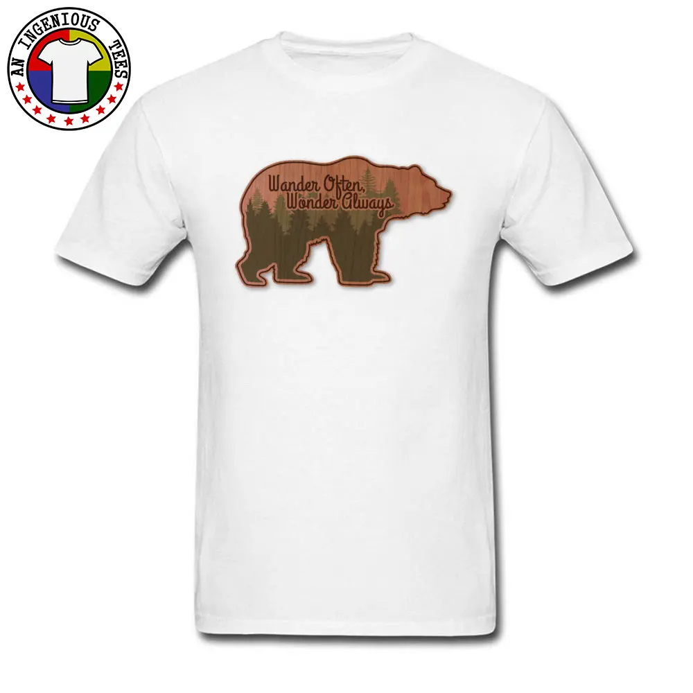 Discount Men Tees Bear Printed On T-shirts Cotton Short Sleeve Birthday Tops Shirts O-Neck Top Quality Bear white