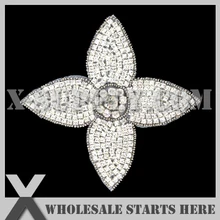 50 шт./лот) горный хрусталь аппликация железа на бисера патч для пользовательских свадебное платье украшения, X1-rat2249