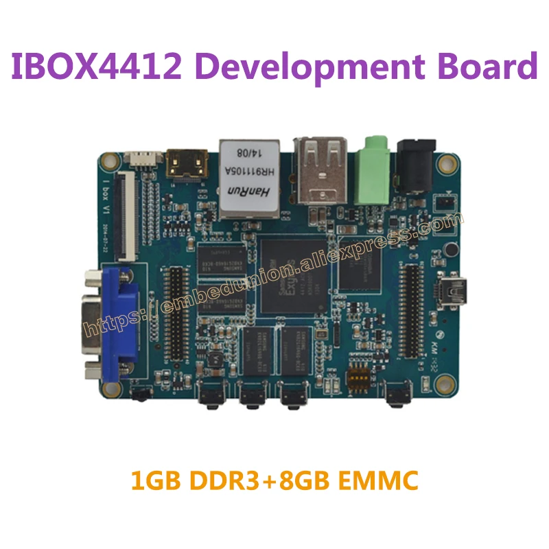 

Ibox4412 Development Board Exynos4412 ARM Cortex-A9 Quad Core 1.5GHz 1GB DDR3 8GB EMMC