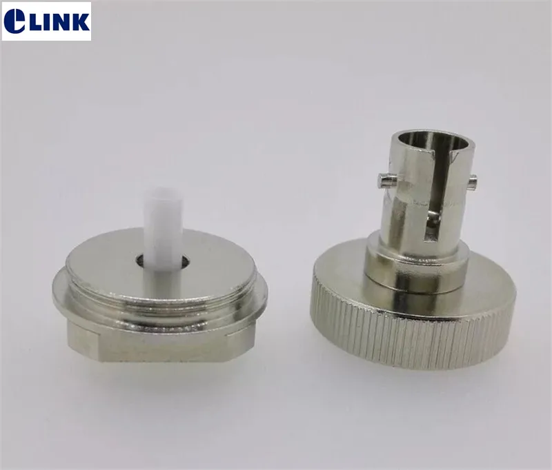 fiber optic power meter ST connector adapter M16 include ceramic sleeve and receptacle free Shipping ELINK 5pcs