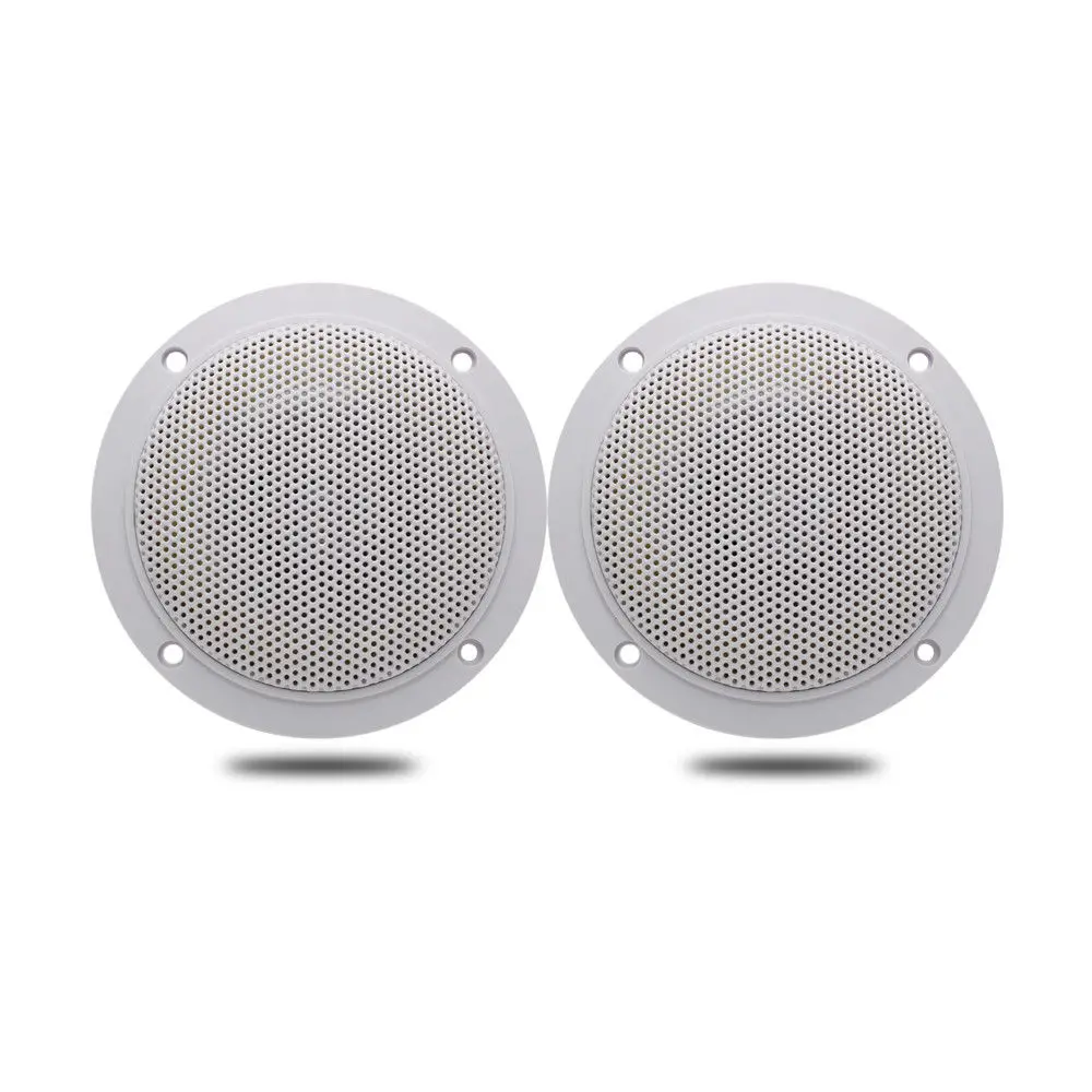 

120Watts 4inch 2 Way Marine Boat Waterproof Speakers for Outdoor Motorcycle Golf Marine Boat SPA UV-Proof Outdoor Music Speaker