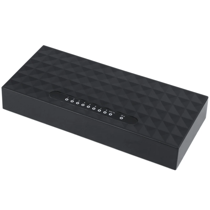 Мини Lan Ethernet Poe сетевой настольный коммутатор 8 Порты и разъёмы 10/100 Мбит/с Fast