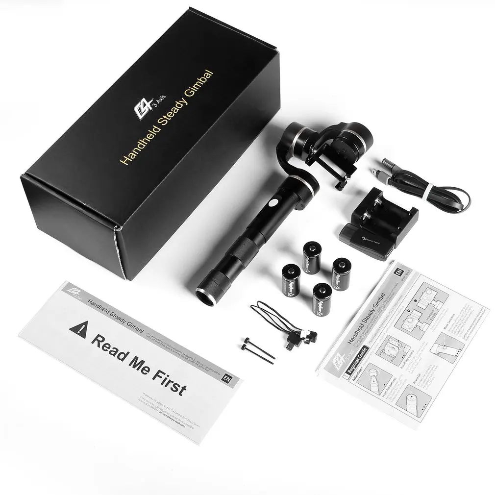 

3-Axis Handheld Gimbal Brushless Handle Steady Camera Mount for Gopro Hero4/3+/3 and Other Sports Cameras of Similar Size