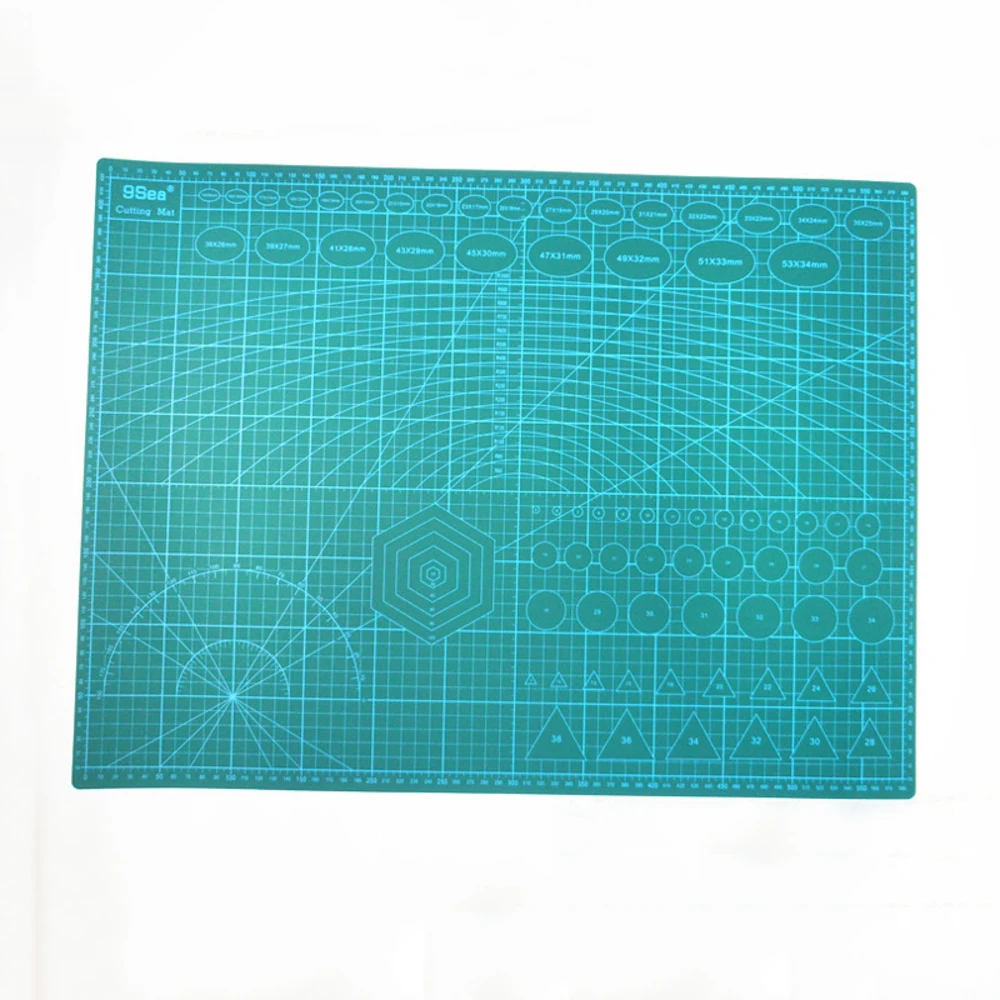 

ZTPvc Rectangle Self Healing Cutting Mat Tool A4 Craft Dark Green 30cm * 22cm WJ-XXWJ101-