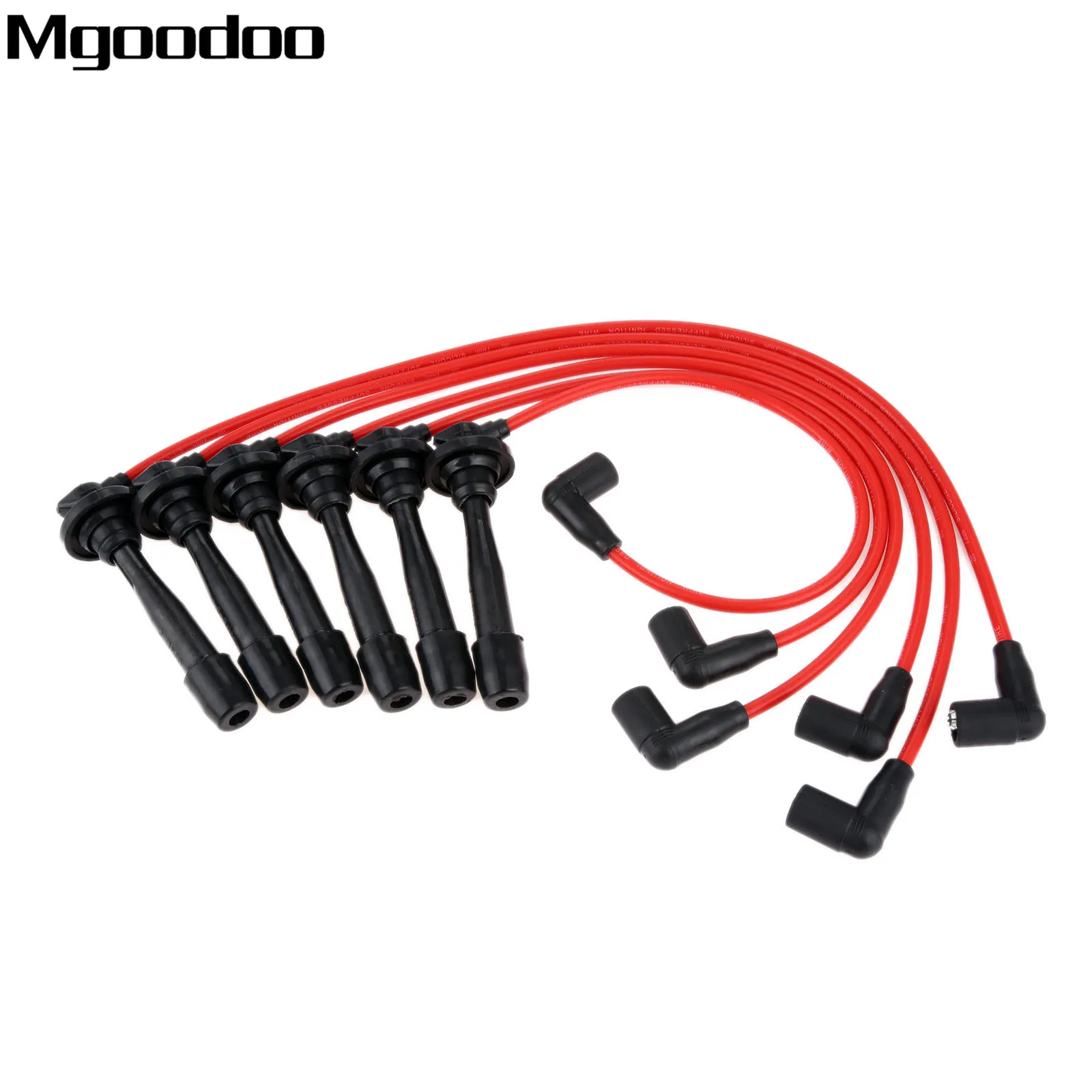 

Mgoodoo 6Pcs Ignition Cable Spark Plug Wire + 2Pcs 7mm Clips Fittment For Mitsubishi Eclipse Galant