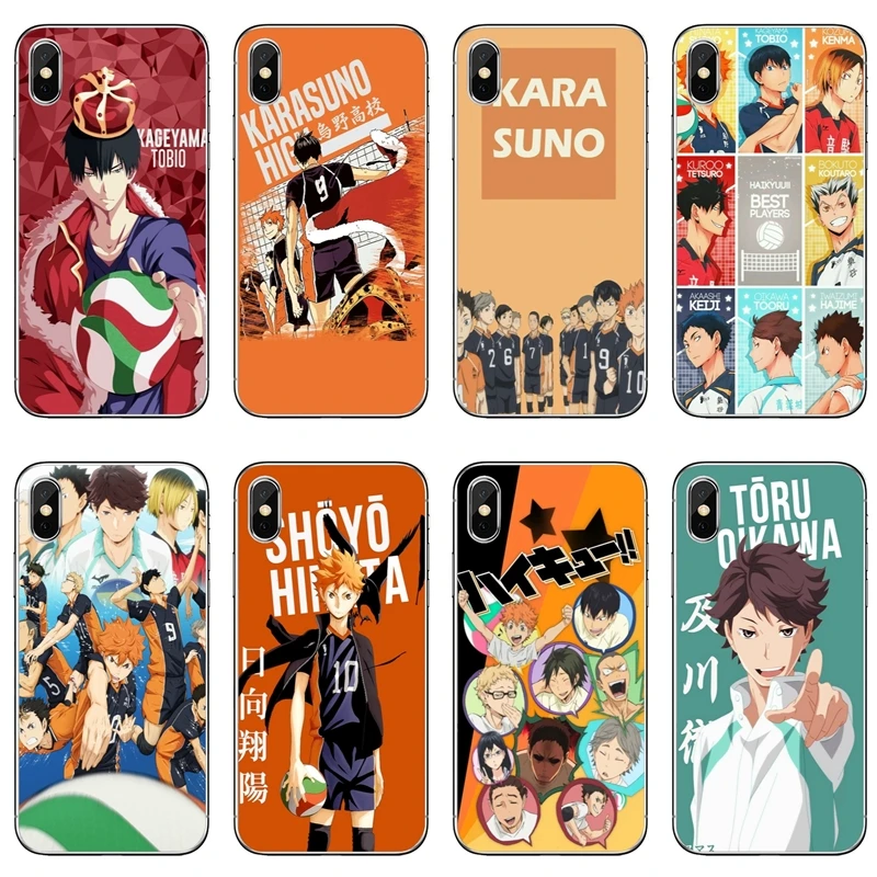 

new volleyball anime haikyuu For Samsung Galaxy S10 S9 S8 S7 S6 edge Plus Lite S5 S4 Note 9 8 5 case Soft phone cover cases