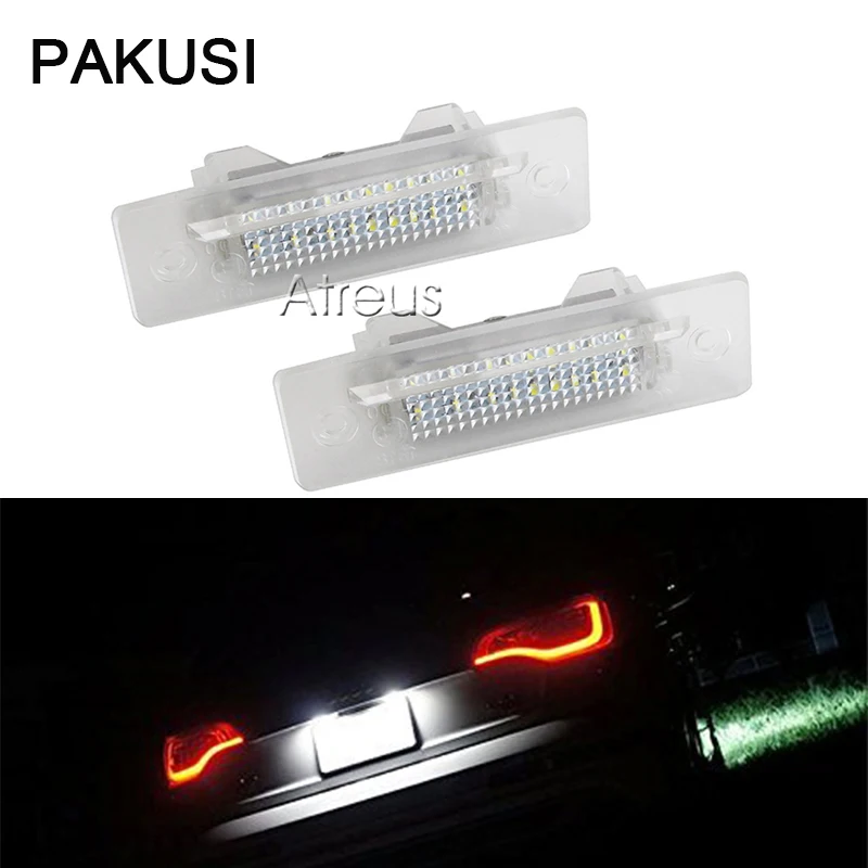 

PAKUSI 2X Car LED License Plate Lights 12V For Porsche 993 996 986 911 Carrera turbo GT Boxster 968 White SMD Lamp Bulb No error