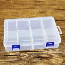 Fashion Essential 8 Compartment Storage Box Practical Adjustable Plastic Case for Bead Rings Jewelry Display Organizer Fashion Essential 8 Compartment Storage Box Practical Adjustable Plastic Case for Bead Rings Jewelry Display Organizer