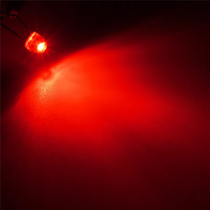 50Pcs 5mm 4-Pin RGB Tri-color Water Clear Common Anode LED Red Blue Green YXO