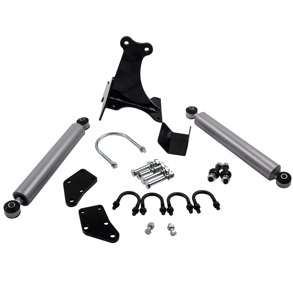 

Dual Steering Stabilizer Kit For Ford F250 F350 Super Duty Dual Steering Stabilizer 1999-2004 4WD 2-8'' Lift Dual Steering
