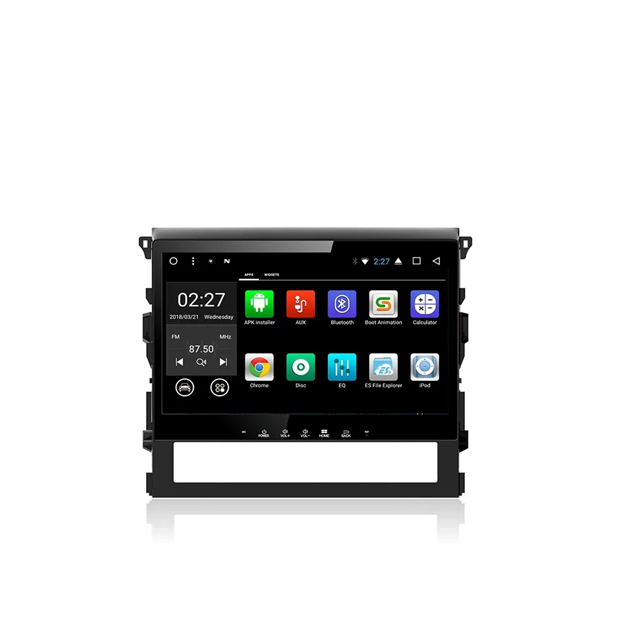 Excellent Tesla 10.2 inch 2G+32G Touch Screen Android 7.1 Car DVD GPS Audio Bluetooth Multimedia  For Toyota LAND CRUISER 2016 1