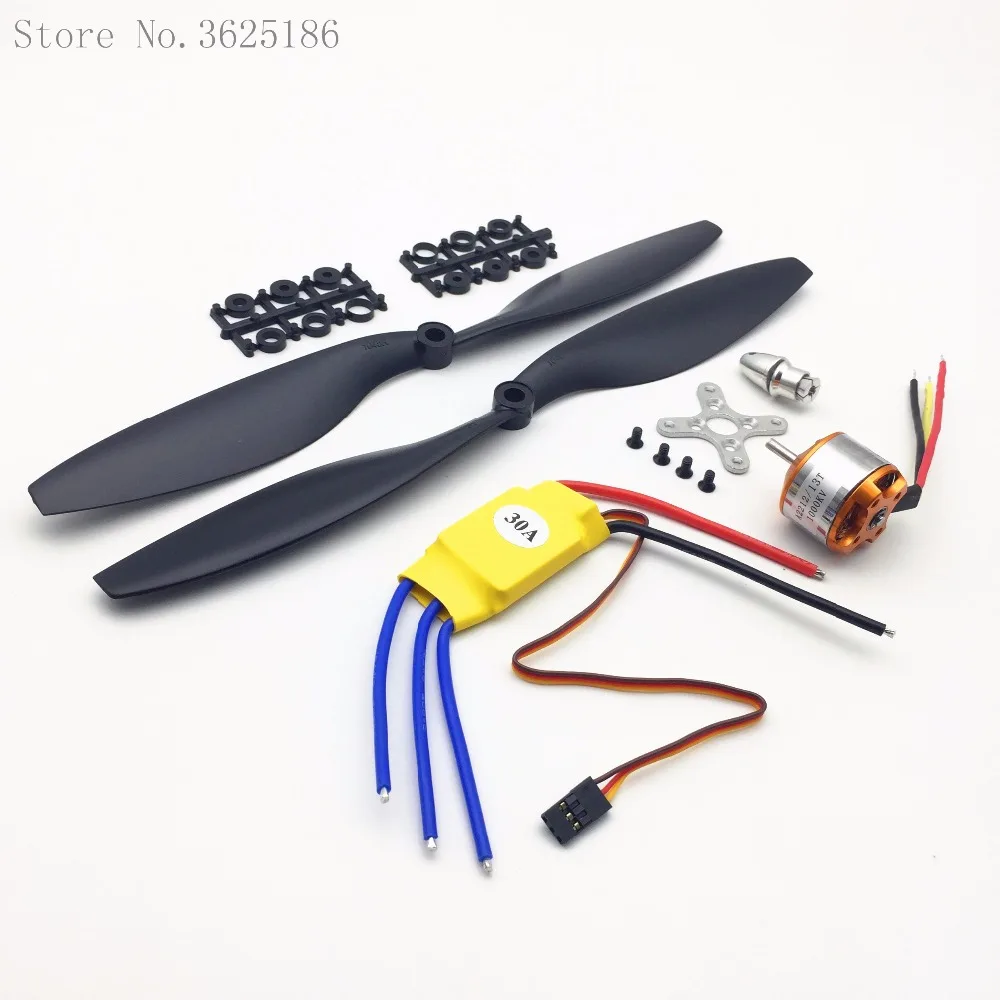 A2212 1045 кв бесщеточный мотор с внешним ротором + XXD 30A ESC пропеллер (1 пара) набор